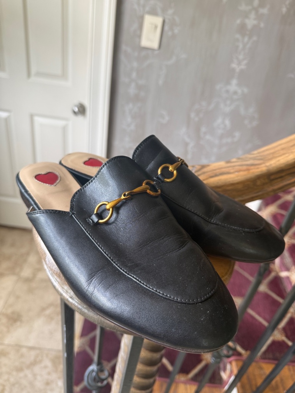 ARQA ladies, black leather mules, very good condition US size 8 - Picture 2 of 12